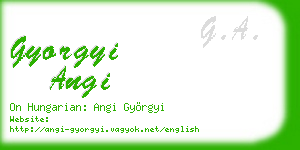 gyorgyi angi business card