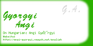 gyorgyi angi business card